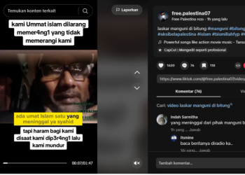 Narasi yang beredar di TikTok adalah umat muslim yang menjadi korban tewas.